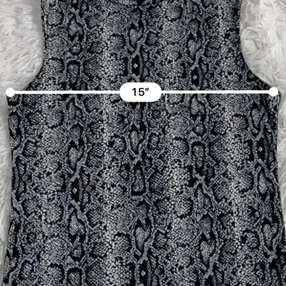 Women’s Olivia Rae Black & White Sleeveless Classy Shirt (M) AS13 - Picture 7 of 9